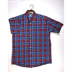 Cinch, Plaid Short‎ Sleeve Button Down Shirt Western Rodeo, Men's Sz S